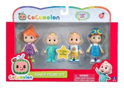 Cocomelon Set 4 Muñecos La Familia Original + Packaging!!