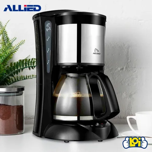 Cafetera De Goteo Allied Al-cm62 Inox 1.25lt Color Negro