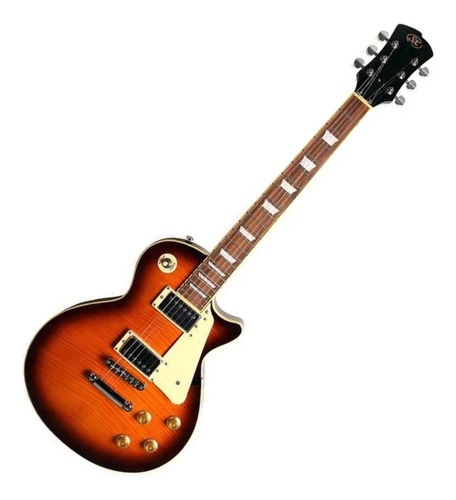 Guitarra Sx Ef3d Les Paul Desert Burst