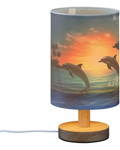 Lámpara De Mesita De Noche Con Luces Led Y Puertos Usb