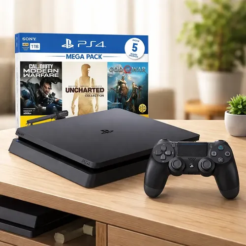 Ps4 Slim 1tb + 3 Super Jogos | Parcelamento sem juros
