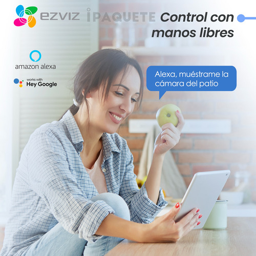 Kit 3 Cámaras Seguridad Ip Ezviz Wifi Exterior Full Hd+128gb