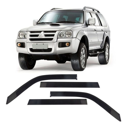 Calha Chuva Acrilica Mitsubishi Pajero Sport - 4 Portas