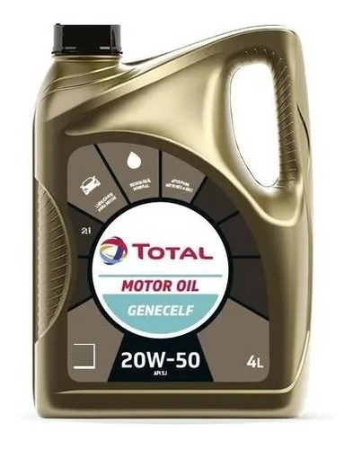 Aceite Total Motor Oil Genecelf 20w50 Mineral 4 L (gnc)