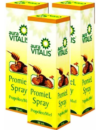 3 X Promiel Spray (propoleo Miel) Garganta 30ml