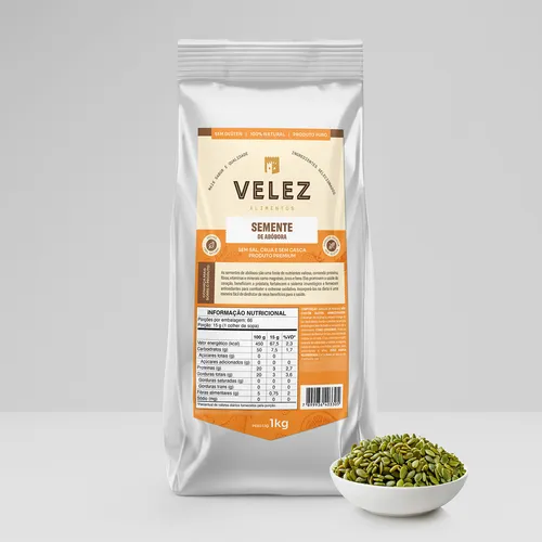 comprar Semente De Abóbora Sem Casca Crua S\u002F Sal Natural Premium 1kg