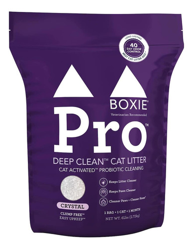 Boxiepro - Arena Probiotica Para Gatos De Limpieza Profunda,
