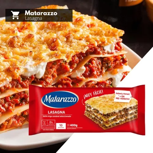 Baya guirnalda Ropa Lasagna Matarazzo 400g Pack 3 Unidades | POSTA