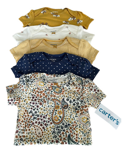 Bodys Mamelucos Carters Niña Bebe Set X 5 En Algodon 