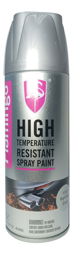 Pintura Spray Color Plata Para Alta Temperatura F450ml F062
