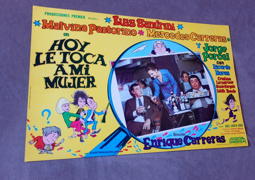 Afiche Pelicula Hoy Le Toca A Mi Mujer Sandrini - Porcel (Usado)