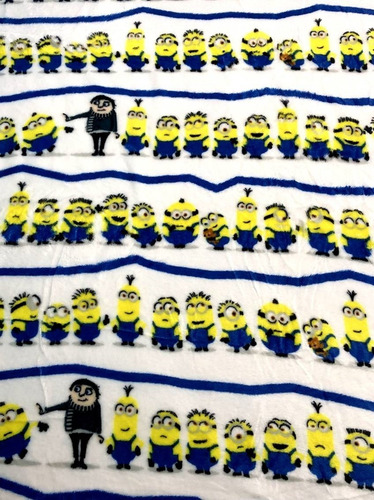 Imagem 2 de 4 de Manta Cobertor Infantil Cama De Solteiro Minions Licenciado