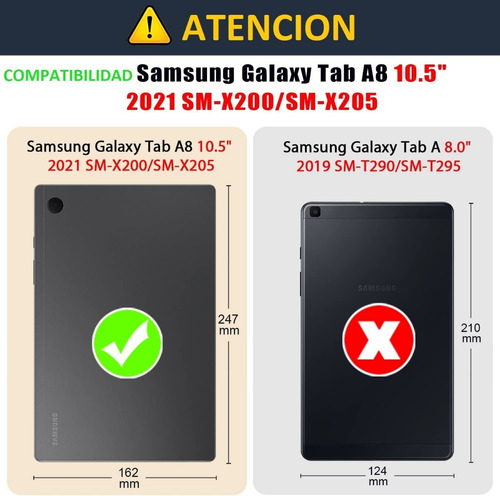 Funda Flip Cover + Lápiz Para Samsung Tab A8 10.5 Sm-x200
