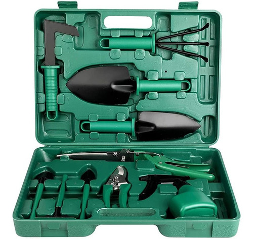 Kit Para Jardinagem Pás Poda 10 Peças Com Maleta 277301