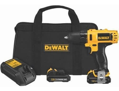 Dewalt Dcd710s2 12 Voltios Max 3/8 Pulgadas Kit Taladro Ator