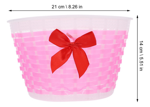 Cesta Para Bicicletas Para Niños Con Lazo De Plástico Tejido