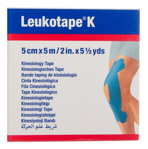 Cinta Kinesiológica Leukotape K 5cmx5m - Bsn Color Azul