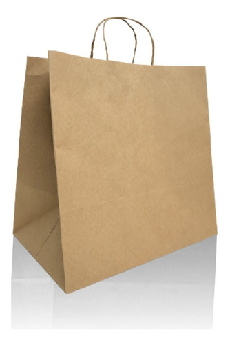 Sacola Kraft Grande 30x31x19 - Delivery - Kit 100 Un.