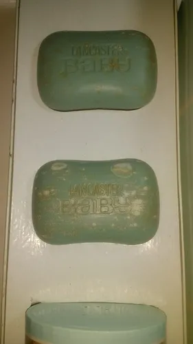 Antiguo Estuche Lancaster Baby Color Celeste Vintage (Usado)