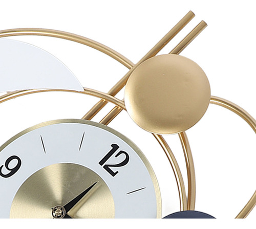 Z Relógio De Parede Decorativo Moderno Com Pêndulo Dourado