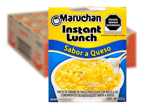 Sopa Instantánea Maruchan Pack X12 Sabor A Queso