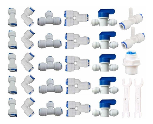 Juego De Accesorios De Tubo De Conexión Rápida De 1/4  Od Pa