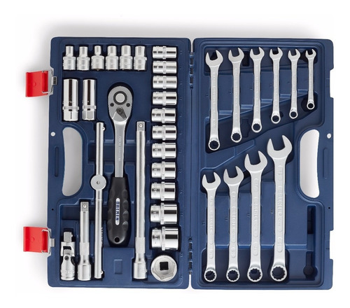 Set Herramientas Llaves Tubos Combinadas 35 Pzs Bremen Cod. 6066 Dgm