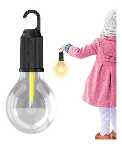 Kit 4 Lampadas Portatil Recarregavel Usb Camping Com Suporte