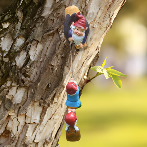 Adornos Con Forma De Árbol Enano Con Barba Blanca, Decoració