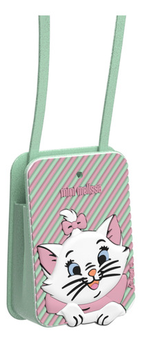 Bolsa Mini Melissa Acqua Bag + Marie Verde 34448 Desenho Do Tecido Listrado