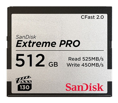 Sandisk 512gb Extreme Pro Cfast 2.0 Memory Card