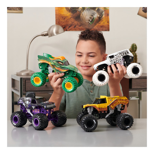 Monster Truck Monster Jam Grave Digger 1 Fundido A Presión P