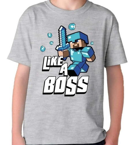 Camiseta Remera Algodón Minecraft 