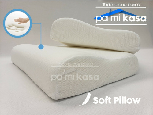 Combo X2 Almohadas Cervical Memory Foam Small + Funda