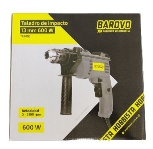 Imagen 2 de 5 de Taladro Percutor Electrico 13mm 600w 3100 Rpm Barovo