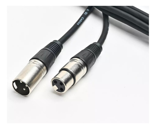 Cable Profesional Pro Audio Xrl Cannon 3,6 Mts Negro Parquer