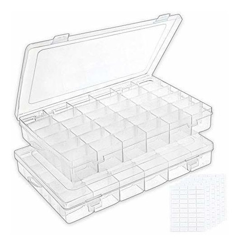 Outuxed 2pack 36 Rejillas Caja De Organizador De Plastico T