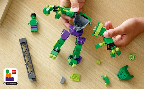 Kit Marvel Super Heroes 76241 Armadura Robô De Hulk Lego Qua