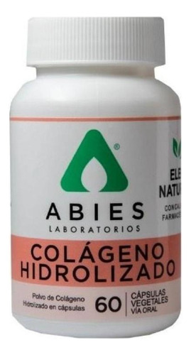 Colágeno Hidrolizado De Abies 60 Cápsulas Sabor Sin Sabor