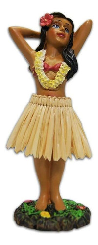 Kc Hawaii Hula Girl Posing Mini Muñeca De Tablero De 4.3 In