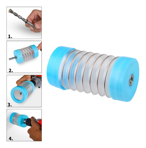 Cubierta Antipolvo Para Taladro Redondo Azul De 110 Mm.