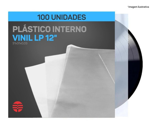 Plastico Vinil Lp Interno  - 100 Unidades