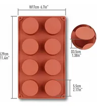 Comprar Molde Silicon Oreo Covered Reposteria Molde Redondo Jabones