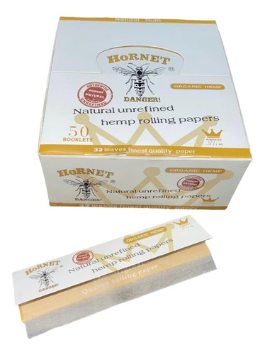 Hornet Hojilla Blanca Orgánica Caja 50 Unidades