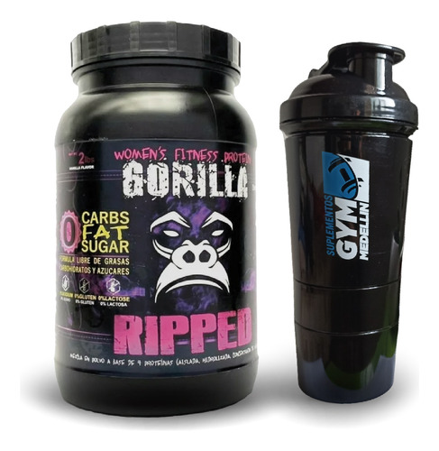 Gorilla Fitness Ripped 2 Lbs Proteína + Shaker O Creati