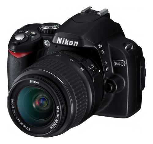 Nikon D40 6.1mp Kit De Cámara Digital Slr Con 0.709-2.165 . Color Negro