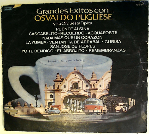 Grandes Exitos Con... Osvaldo Pugliese Vinilo