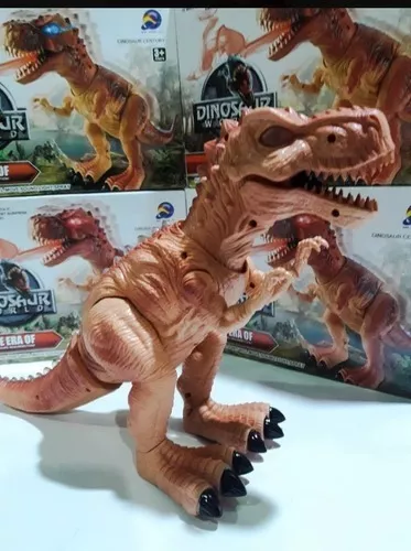 Dinossauro Tiranossauro Rex com Luz, Som, Movimento e Solta Fumaça - Fun  Game - DiverMais
