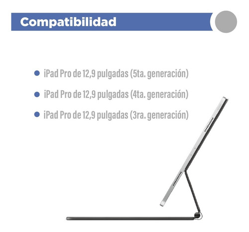 Imagen 3 de 10 de Apple Magic Keyboard Teclado iPad Pro 12.9 Ingles Garantia