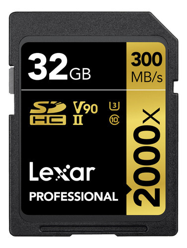 Tarjeta de memoria Lexar de 32 GB, tarjeta SD profesional de 300 mb